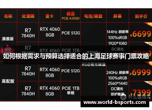 如何根据需求与预算选择适合的上海足球赛事门票攻略
